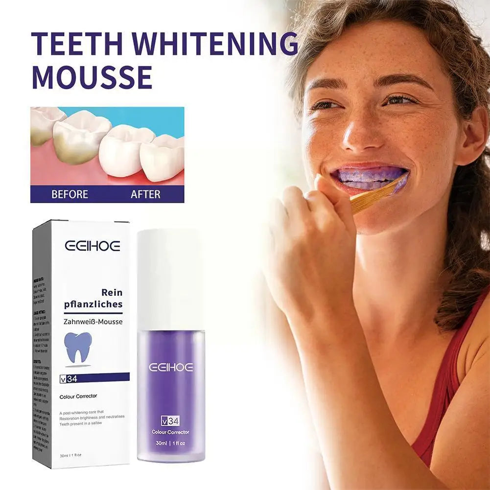 Dentifrice violet pour le blanchiment des dents